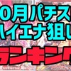 【エナスロ10月版】勝てるパチスロ台ランキング　ハイエナ　天井狙い