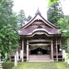 豪雨の中、二王子岳麓に鎮座する下越総鎮守「二王子神社」へ初めて参拝。