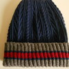 チルデンニット風の帽子、編みあがり