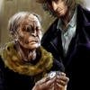 『罪と罰』より、ラスコーリニコフとアリョーナ絵完成　…と感想とお寺さんの良い言葉