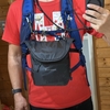 【登山道具】mont-bell カメラライトショルダーバッグをショルダーハーネスに取り付ける