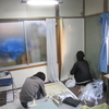 部室壁紙張替え