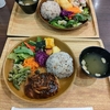 鳥〇食堂×タニタカフェ。とり天定食と初めて食べるデミグラスハンバーグ定食