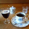 笠井珈琲店の、コーヒー（ミルク抜き）と、アイスコーヒー（小）と、フルーツゼリーについて。