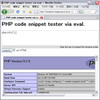PHPコードをページからPOSTしてevalする