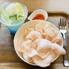 Vida cafe 爽やか夏メニュー　レモンソーダとエビせん