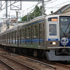 新宿線6101Fと池袋線大雨の中での6153F