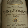 Henri de Villamont VOSNE-ROMANÉE 2004