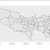 ggplotとjpndistrictで地図を書く①