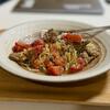 サルシッチャとトマトの冷製パスタ
