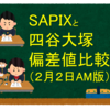 SAPIXと四谷大塚偏差値比較！（２月２日AM版）