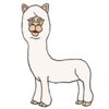 アルパカ のかわいいイラスト