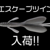 【ノリーズ】伊藤巧プロなどスポンサー問わず多くのバスプロに愛されるホグ系ワーム「エスケープツイン」通販サイトに少量入荷！