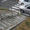 １１月７日の大阪市東淀川区での２人死傷事故は、やはり信号のない横断歩道でのものだった