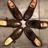 革靴のお手入れ paraboot chambordのみ鏡面磨きを施す