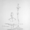 ジャコメッティ (Alberto Giacometti )：彫刻のあるアトリエ