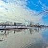 雪の日の乙戸沼公園（土浦市）～つくば市とその周辺の風景写真案内（７０６）