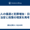 外国人の優遇と犯罪増加：日本の治安と政策の現実を再考