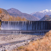 晩秋の本宮砂防堰堤