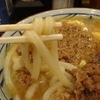 期間限定「肉がさね玉子あんかけうどん」@丸亀製麺。(2023.12)