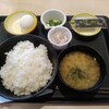 松のや　玉子かけごはん定食大盛　納豆