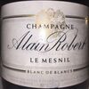 Champagne Alain Robert Le Mesnil Blanc de Blancs 1990