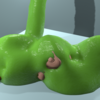Blender 308日目。「スライム状の液体のモデリング」その2（終）。