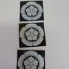 家紋ステッカー「織田木瓜」（印刷シール）３枚セット