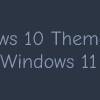 How can the Windows 10 theme still work on the Windows 11 os?