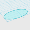 123D Design Primitives Ellipse 使い方