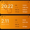 駒沢公園10周21.4キロ