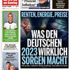 20230101 ドイツの新聞、元日分の一面紹介