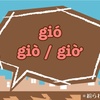 gió / giò / giờ