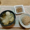 野菜スープ。納豆