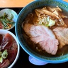 焼き干しラーメン＋マグロ丼