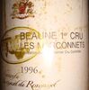 Beaune 1er Cru Les Marconnets Vicomte Bernard de Romanet 1996