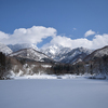 大源太湖の雪景色、絶景(^^)/~~~