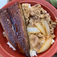 デカ盛り】すき家 相模大野駅南口店〜わさび山かけ牛丼 キング／1.2