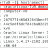 【Oracle Linux】ホスト名の変更 (hostnamectlコマンド)