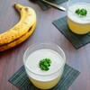 鍋で作るカスタードプリンのバナナクリームがけのレシピ