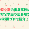 森脇梨々夏の出身高校は？大学など学歴や出身地などwiki風プロフ紹介！
