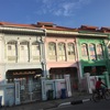 カトン地区でプランカン様式の家をみる@Singapore