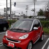 車検です。代車は赤のsmart