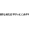 2週間も待たせやがってこのやろう！