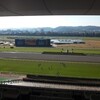 80周年の東京競馬場、馬主席にて観戦します。富士山も見えてとても良い天気。楽しみだわ。