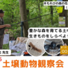 2025『土壌動物観察会』9/28 開催！(2025/9/6)