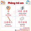 Từ vựng tiếng Hàn về phòng trẻ em