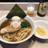 【今週のラーメン４３９７】 中華そば マルキ食堂 （東京・下北沢） 味玉中華そば ＋ 生姜 ＋ サッポロラガービール 赤星 中瓶　〜気を衒わない真摯な質感！初めてなのにどこか懐かしい円やか中華そば！