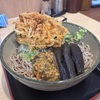 箱根そば期間限定夏の冷やしそばが新登場『揚げ茄子煮びたし鶏そぼろそば』大盛りで！！かき揚げはトッピングでどうぞ！！