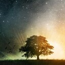 a faint gleam of light